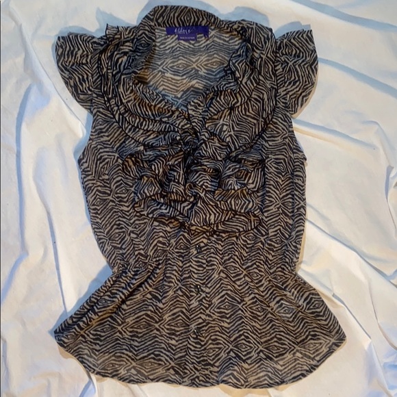 Miley Cyrus Ruffled Top L - Picture 1 of 4